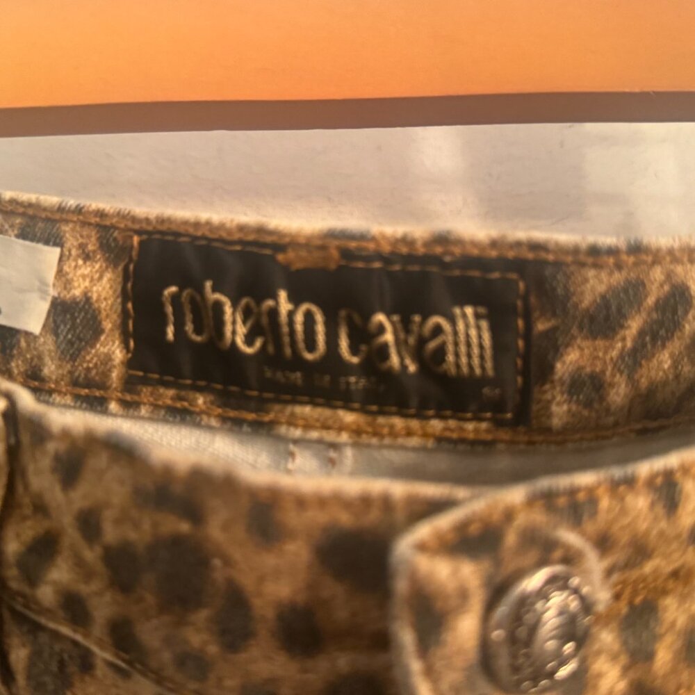Roberto Cavalli Leopard Print Pants - Picture 3 of 3